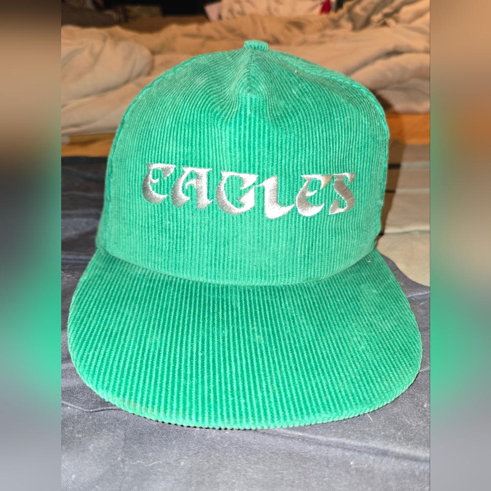 Vintage Green Corduroy Philadelphia Eagles Hat
